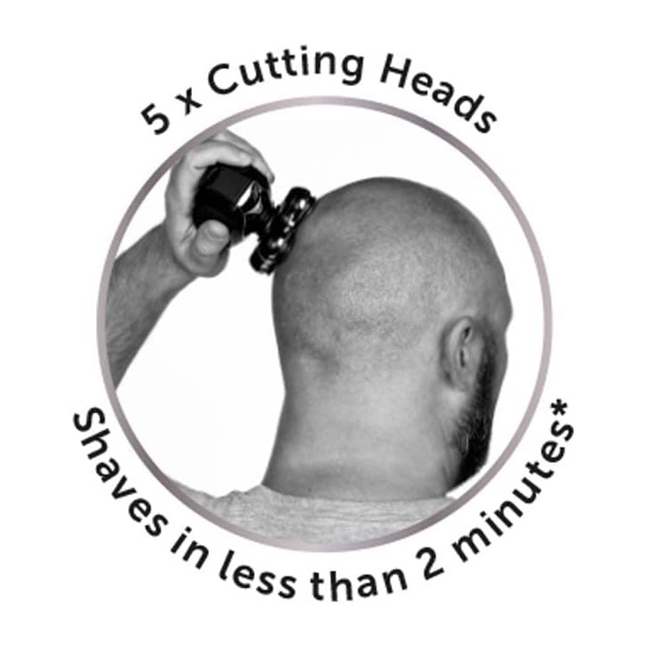 Rasoir électrique tête Remington RX5 XR1501 - 5 têtes rotatives - Autonomie 50 min - Étanche