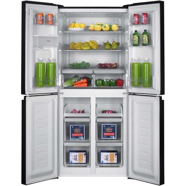 Réfrigérateur multi-portes 638L InstaView noir mat - distributeur d'eau sans raccordement