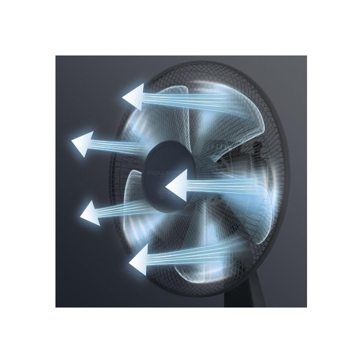 Ventilateur sur pied Rowenta Turbo Silence - 4 vitesses, oscillant, télécommande