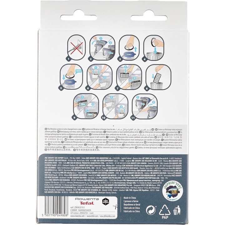 Kit de filtration HEPA - Compatible Rowenta Silence Force Cyclonic - 2 filtres réutilisables