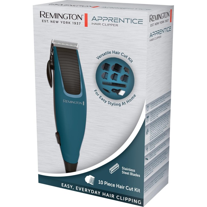 Tondeuse cheveux Remington HC5020 - Lames inox auto-affûtées, 5 sabots, accessoires