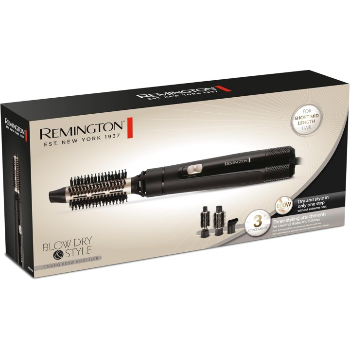 Brosse soufflante Remington AS7300 - 800W, 3 accessoires, volume cheveux courts/mi-longs