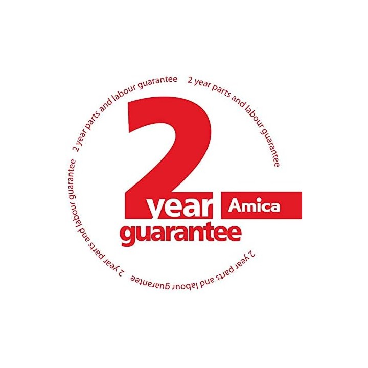 Réfrigérateur congélateur rétro rouge 206L congélateur haut poignées chromées Amica