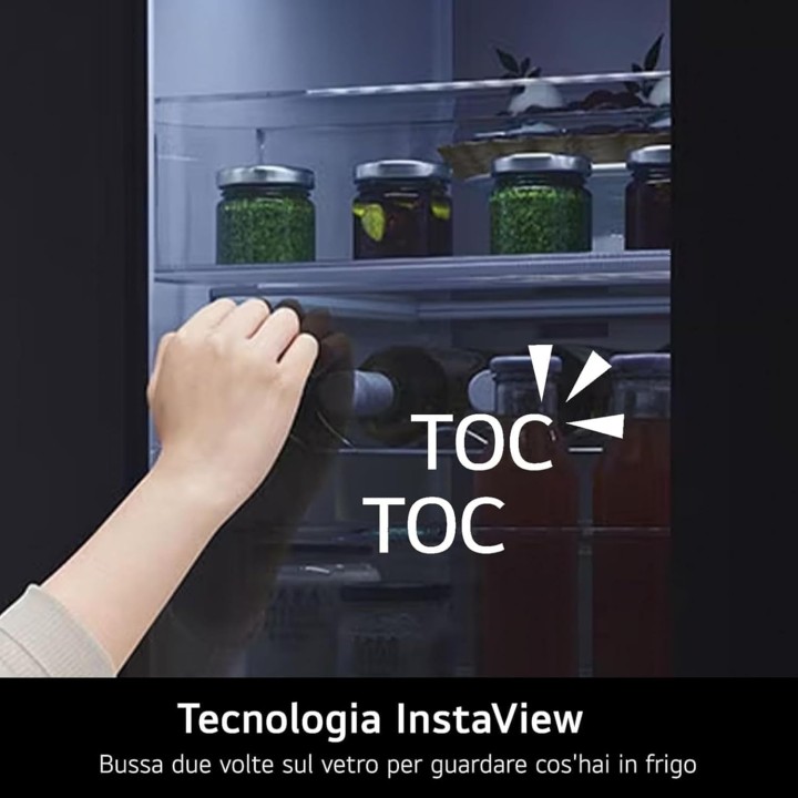 Réfrigérateur multi-portes 638L InstaView noir mat - distributeur d'eau sans raccordement