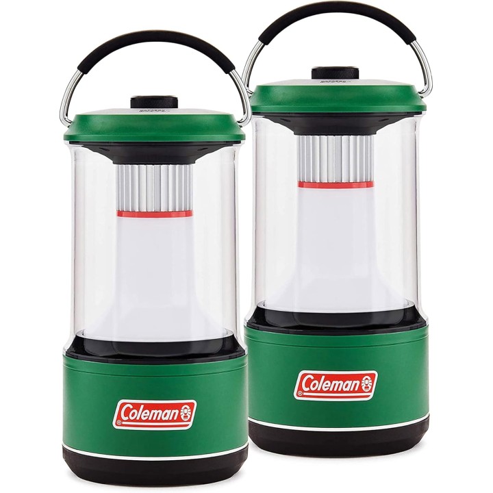 Lanterne LED camping 1000 lumens - 4 modes, BatteryGuard, portée 16 m, lot de 2