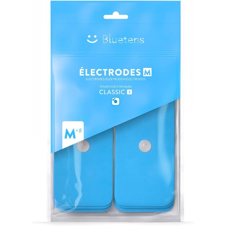 Électrodes magnétiques taille M x8 - Compatibles Bluetens Classic 2, gel intégré