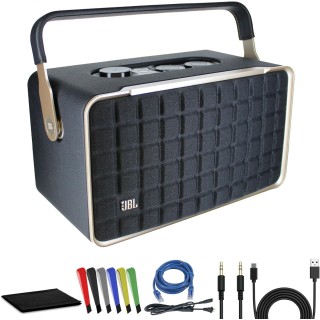Enceinte portable sans fil JBL Authentics 300 - 100 W - design rétro - Bluetooth Wi-Fi