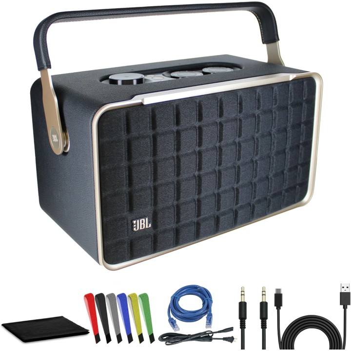 Enceinte portable sans fil JBL Authentics 300 - 100 W - design rétro - Bluetooth Wi-Fi