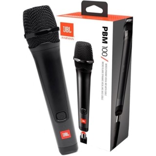 Microphone dynamique filaire JBL PBM100 - Atténuation du bruit - Karaoké Partybox