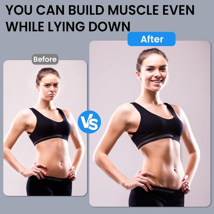 Électrostimulateur abdominal EMS – 10 modes, 30 intensités, USB-C, multi-zones