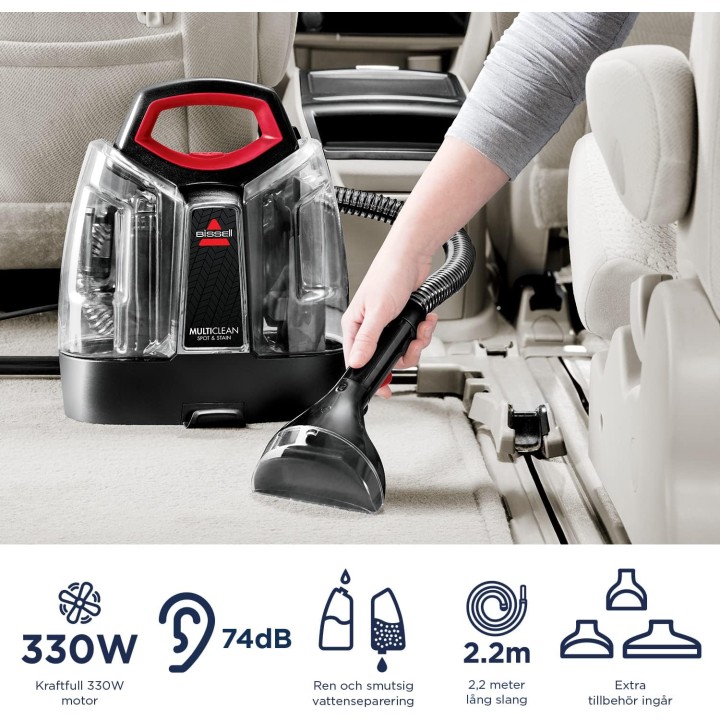 Nettoyeur détacheur portable BISSELL MultiClean Spot&Stain 4720M - 330W multi-surfaces