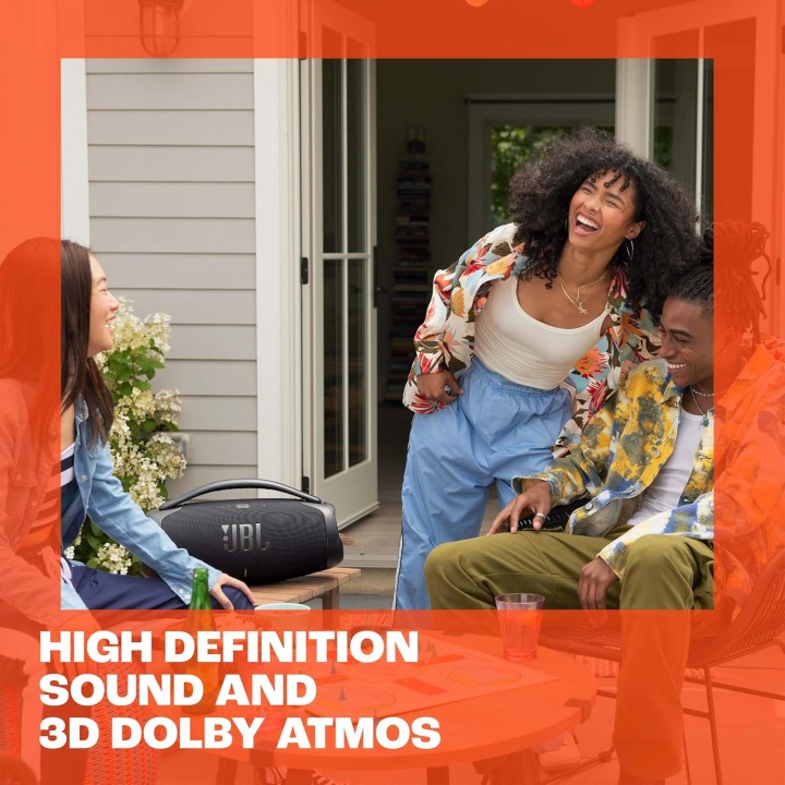Enceinte portable JBL Boombox 3 - Bluetooth WiFi - Son puissant - Autonomie 24h - Étanche