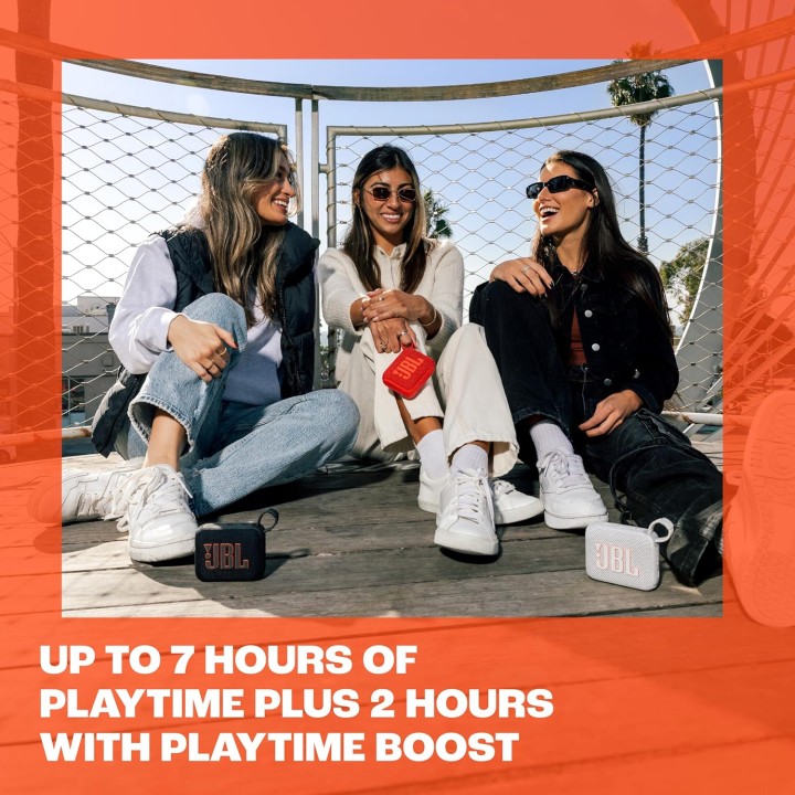 Enceinte Bluetooth ultra-portable JBL GO 4 – Son JBL Pro, autonomie 7h, étanche IP67