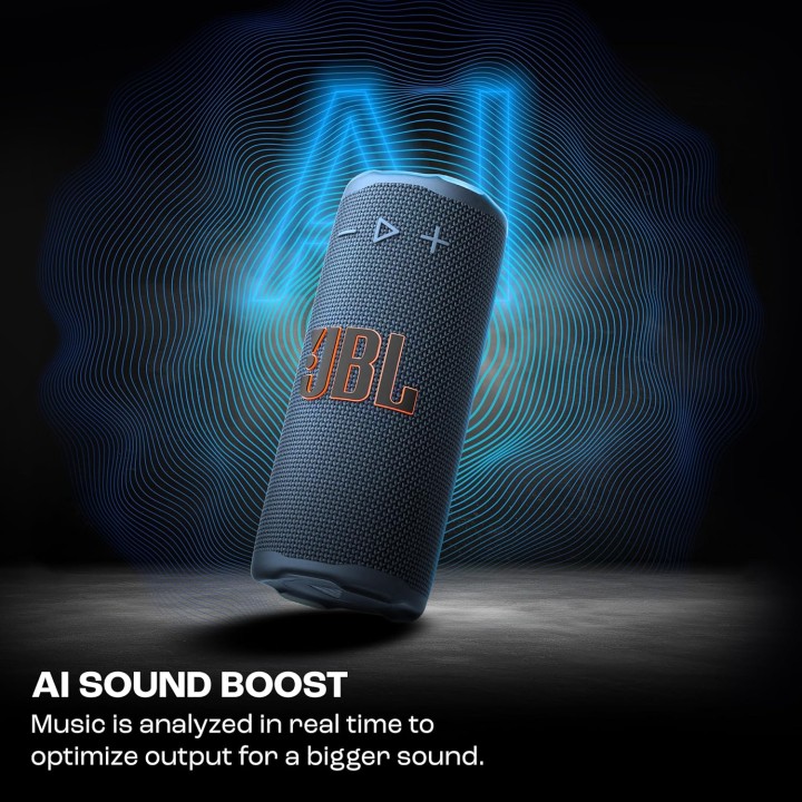 Enceinte Bluetooth compacte étanche IP68 JBL Grip - AI Sound Boost - 14h autonomie - Bleu