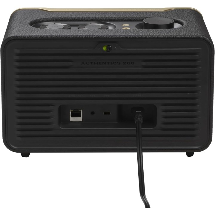 Enceinte intelligente JBL Authentics 200 - Design rétro, 200W, Bluetooth, Wi-Fi, noire