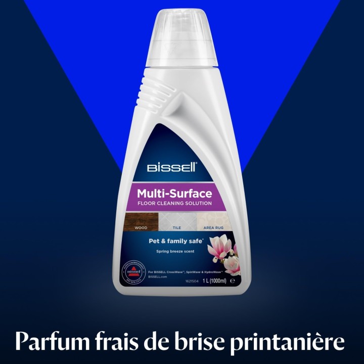 Détergent multi-surfaces Bissell 1L - Sols durs, tapis, compatible CrossWave