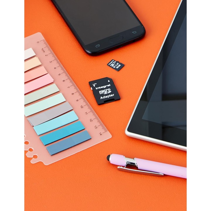 Carte mémoire microSD 16GB 100MB/s Classe 10 UHS-I U1 V10 avec adaptateur SD