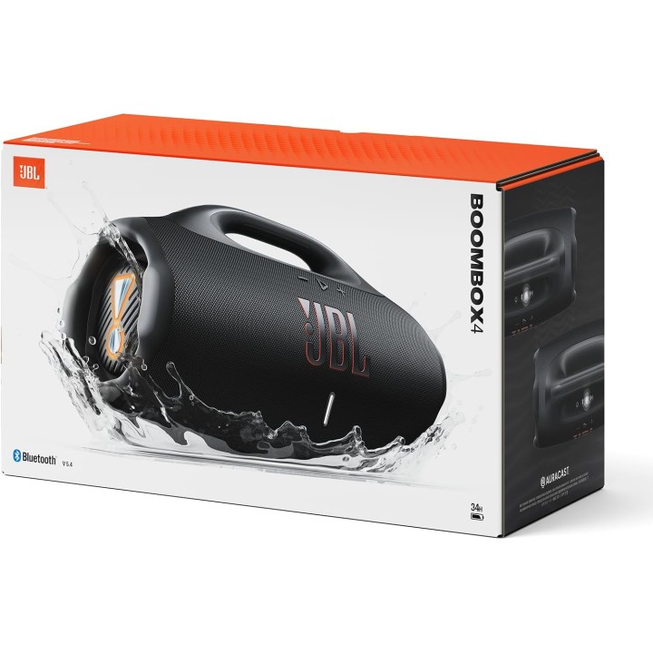 Enceinte Bluetooth portable JBL Boombox 4 - Son Pro, AI Sound, IP68, 34h autonomie