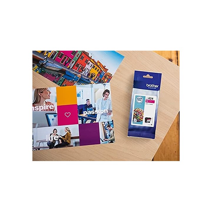 Cartouche d'encre jet d'encre magenta Brother LC-424M - 750 pages - DCP-J1200DW