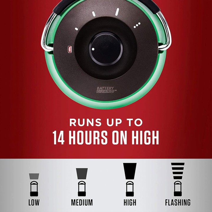 Lanterne LED camping 1000 lumens - 4 modes, BatteryGuard, portée 16 m, lot de 2