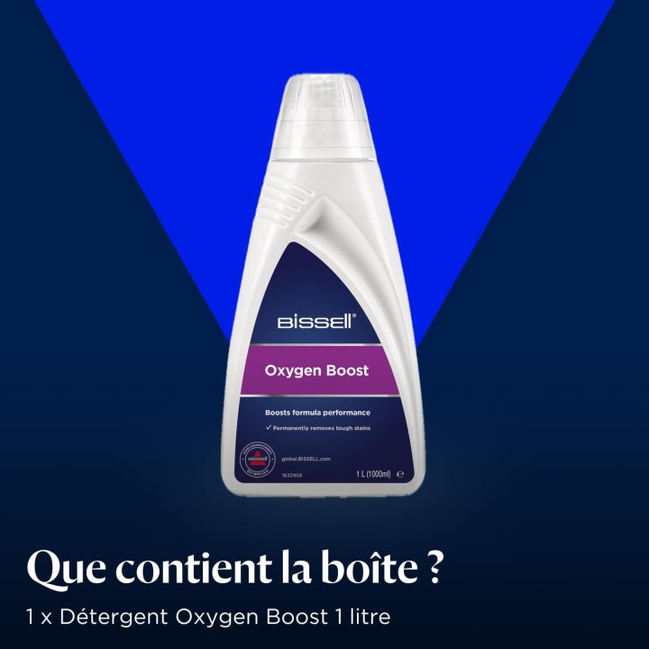 Détergent Oxygen Boost Bissell 1L - Formule concentrée pour tapis et moquettes