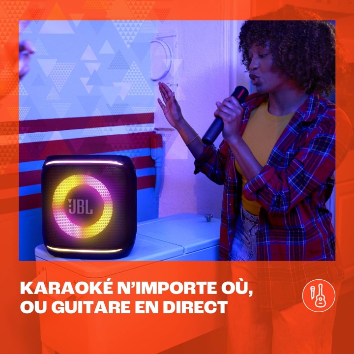 Enceinte Bluetooth portable JBL PartyBox Encore 2 - Micro sans fil, 12h, IPX4, LED