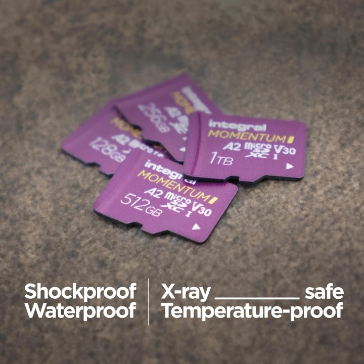 Carte microSDXC 256 Go - Vitesse 210 Mo/s - 4K/5K UHD - Résistante GoPro Drone