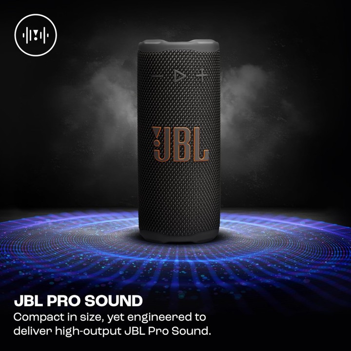 Enceinte Bluetooth compacte JBL Grip - AI Sound Boost - Étanche IP68 - 14h autonomie