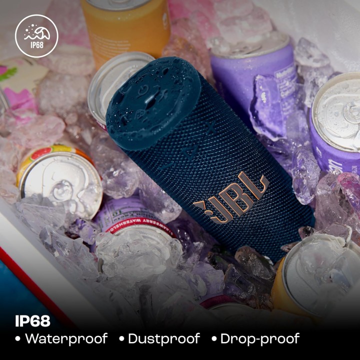 Enceinte Bluetooth compacte étanche IP68 JBL Grip - AI Sound Boost - 14h autonomie - Bleu