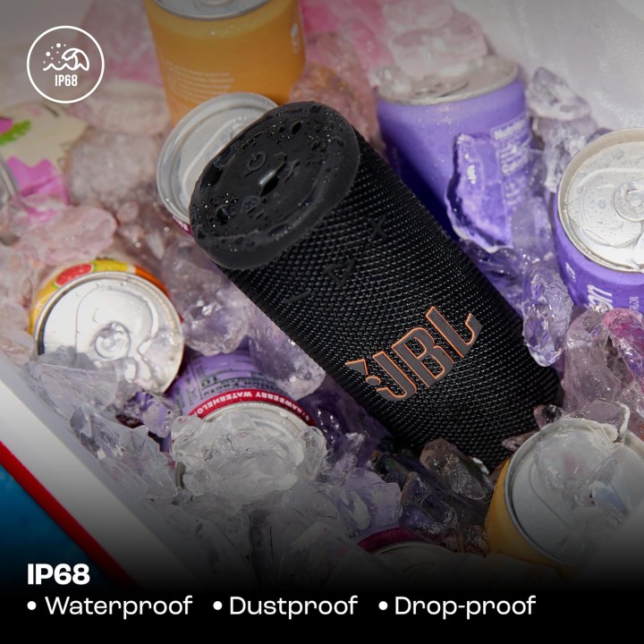 Enceinte Bluetooth compacte JBL Grip - AI Sound Boost - Étanche IP68 - 14h autonomie
