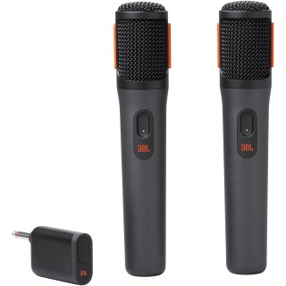 Microphones sans fil JBL Partybox – 2 micros, 20h autonomie, connexion stable, noir