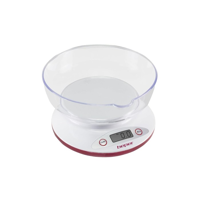 Balance de cuisine numérique bol amovible - LCD, tare, mesure solides et liquides 5kg