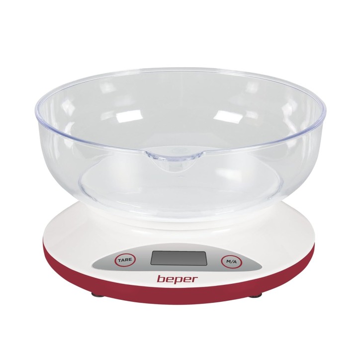 Balance de cuisine numérique bol amovible - LCD, tare, mesure solides et liquides 5kg