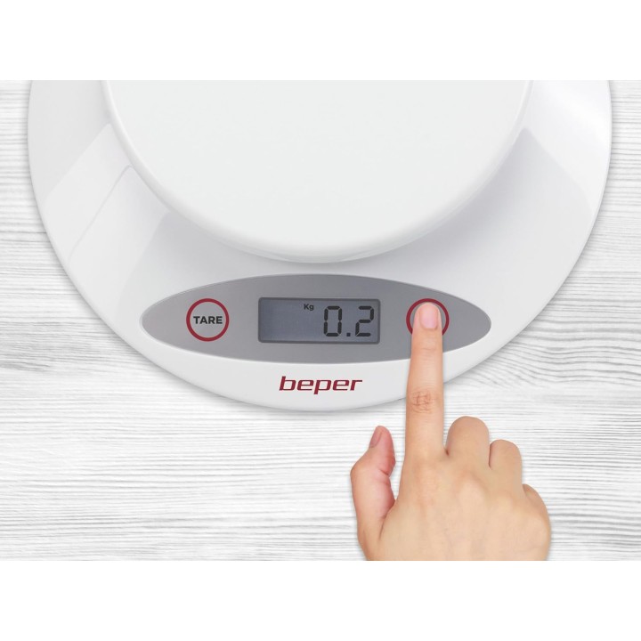 Balance de cuisine numérique bol amovible - LCD, tare, mesure solides et liquides 5kg