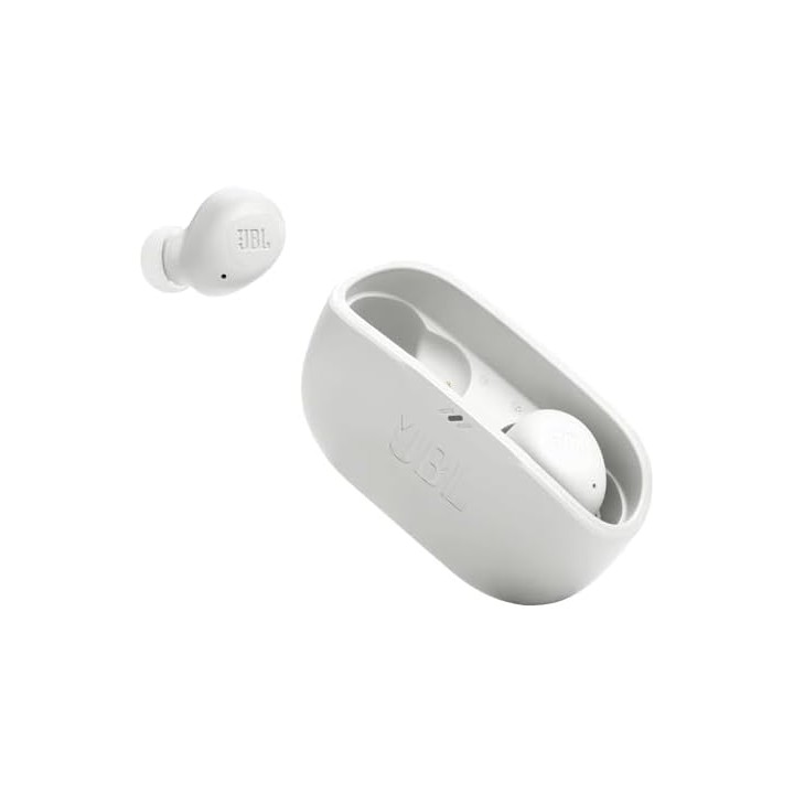 Écouteurs sans fil JBL Vibe Buds 2 - Réduction de bruit - Autonomie 40h - Blanc