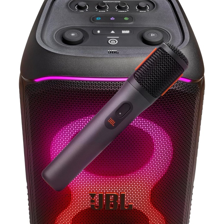 Microphones sans fil JBL Partybox – 2 micros, 20h autonomie, connexion stable, noir