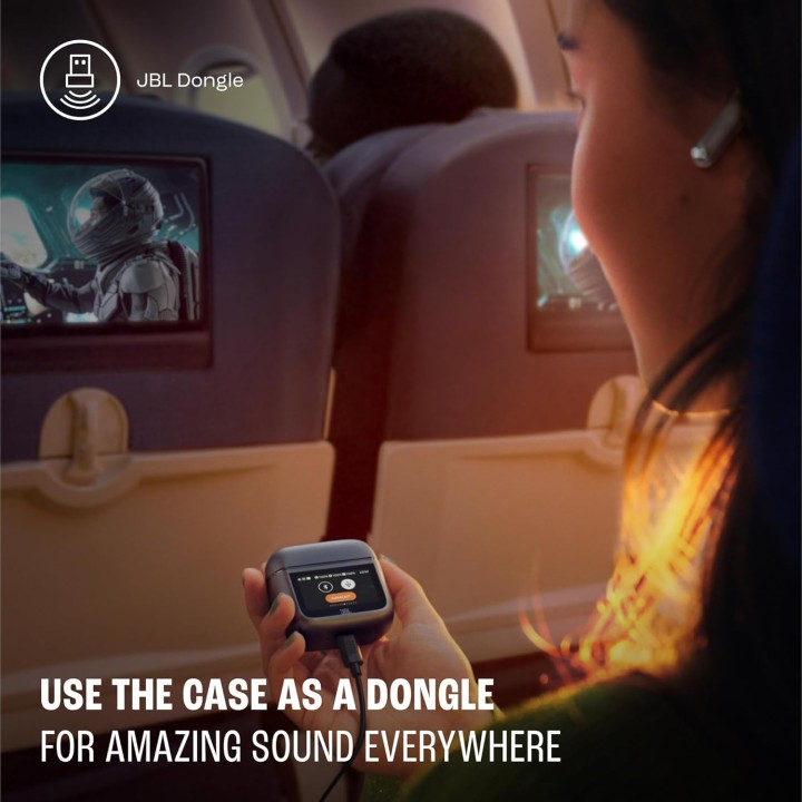 Écouteurs sans fil Bluetooth JBL Tour Pro 3 - Réduction de bruit - Autonomie 40h - Crème