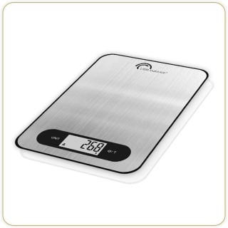 Balance de cuisine électronique extra-plate 5 kg - Précision 1 g - Inox