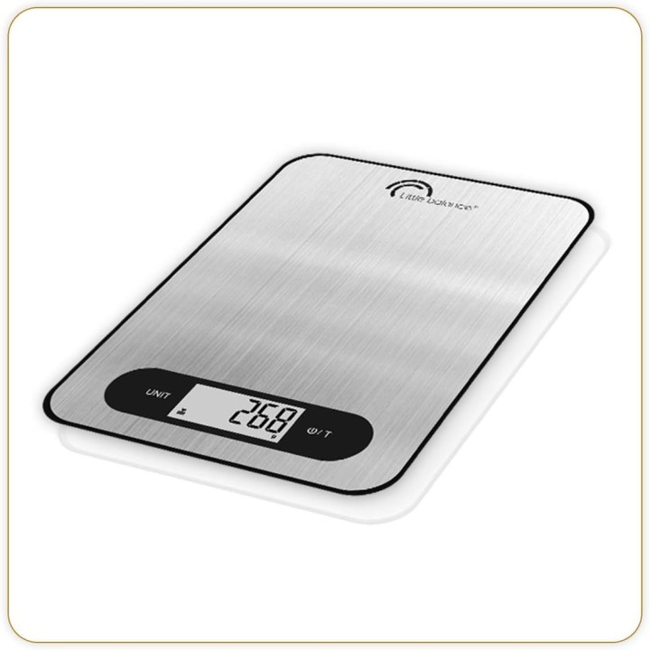 Balance de cuisine électronique extra-plate 5 kg - Précision 1 g - Inox