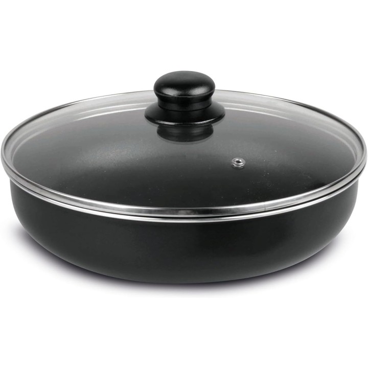 Sauteuse 26 cm aluminium recyclé - anti-adhésif induction couvercle vapeur amovible