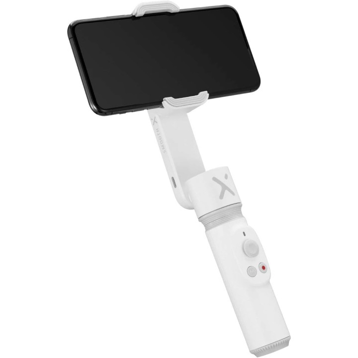 Perche à selfie stabilisée télescopique Zhiyun Smooth X compacte - Blanc