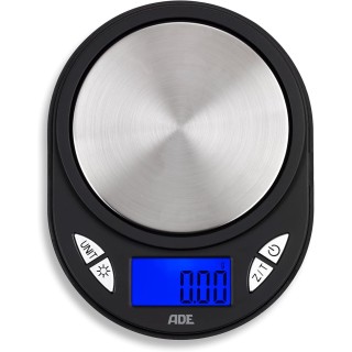 Balance de précision digitale 0,01g ADE TE1700 - Acier brossé noir compacte