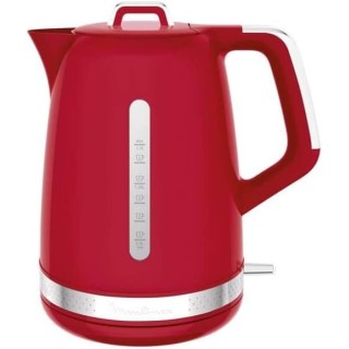 Bouilloire électrique 1,7 L 2400 W - Moulinex - design rouge élégant