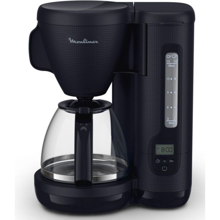 Cafetière filtre programmable Moulinex Morning bleu nuit 15 tasses 1000W