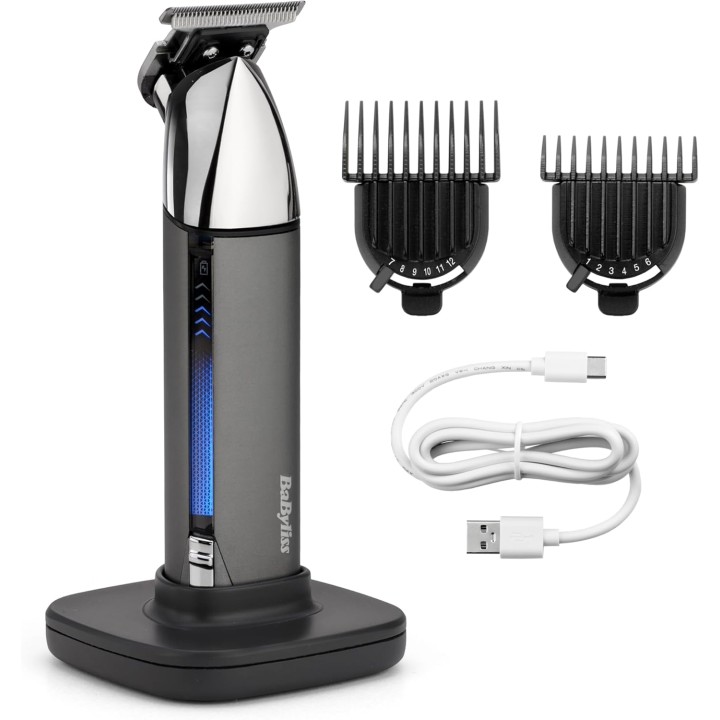 Tondeuse à barbe sans fil waterproof - Lames XL acier japonais - BaByliss Super-X Metal