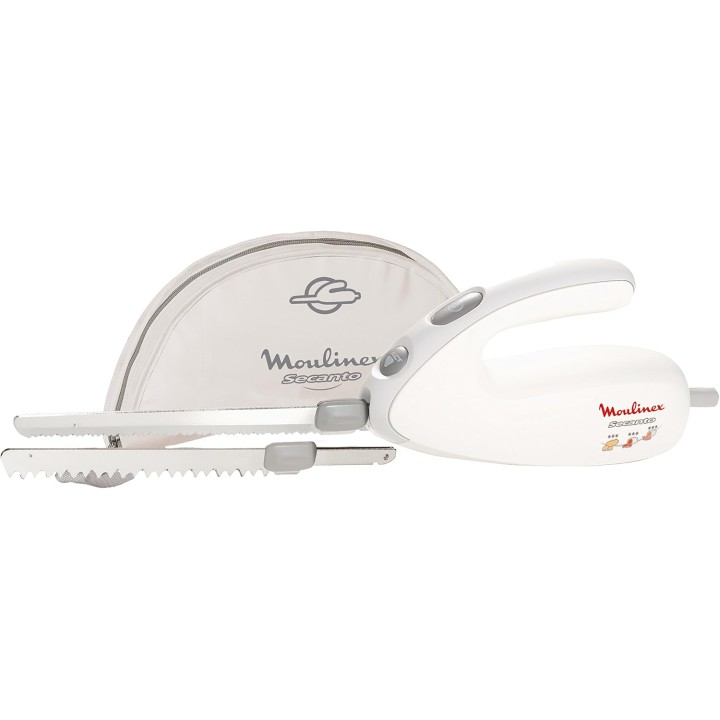 Couteau électrique Moulinex DJAC41 – Lames universelles et poisson congelé – Ergonomique