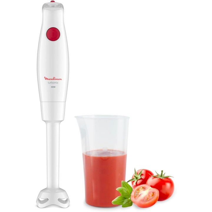Mixeur plongeant Moulinex Turbomix 350W – Facile d'utilisation – Blanc