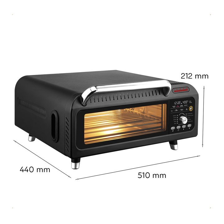 Four à pizza 2000W Air Fryer 54cm - Pierre réfractaire Little Balance 8733