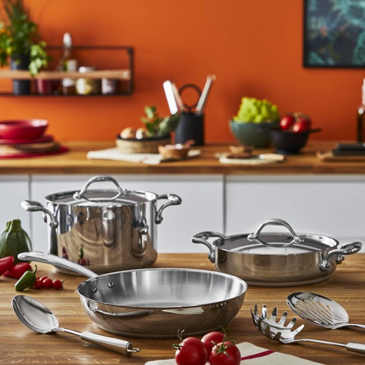 Poêle 28 cm Lagostina Accademia Lagofusion - Acier inoxydable 5 couches induction