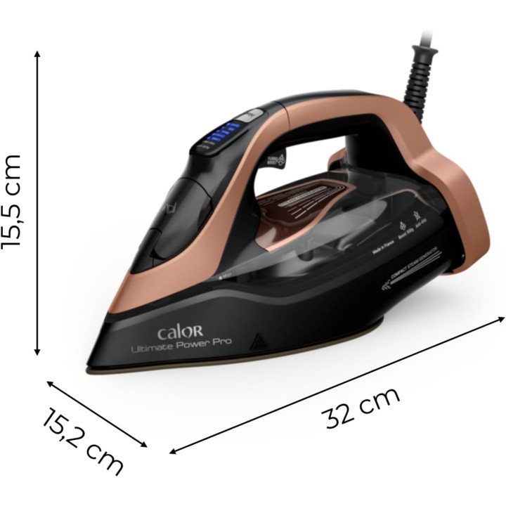 Fer vapeur 3200 W pressing 300 g/min technologie intelligente - Calor Ultimate Power Pro